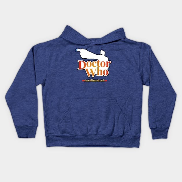 Ace Time Lord - 10th Version Kids Hoodie by Luxen